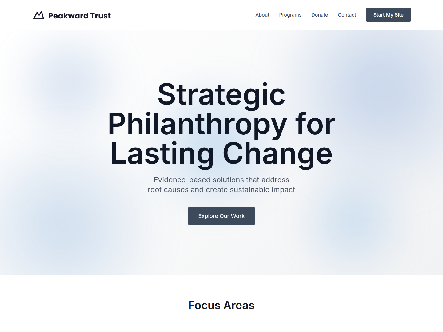 Modern Minimal template preview